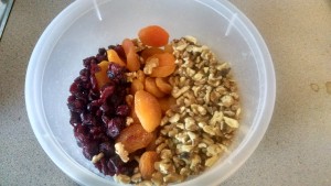 Cranberries, Apricots, Walnuts